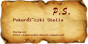 Pokoráczki Stella névjegykártya